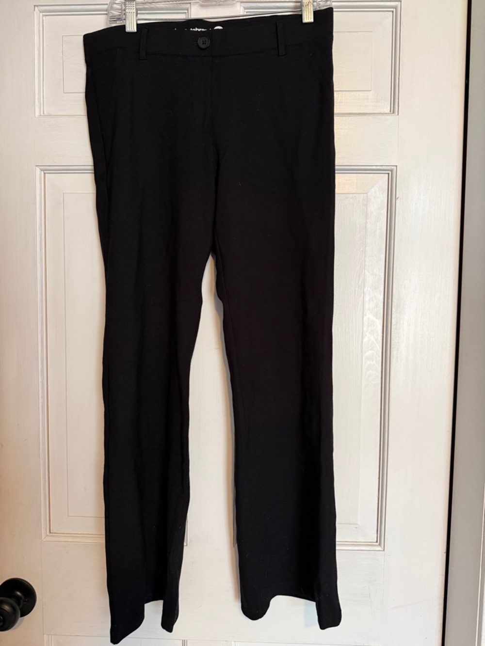 Betabrand Black Boot Cut Dress Pants